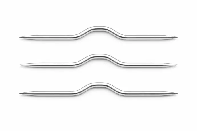 [J101-6] 2.4MM BENT ALUMINUM CABLE STITCH NEEDLE