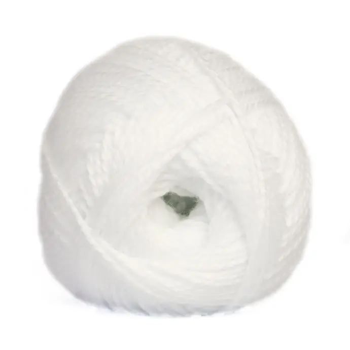 WHITE DK PULLSKEIN CHARITY 300g