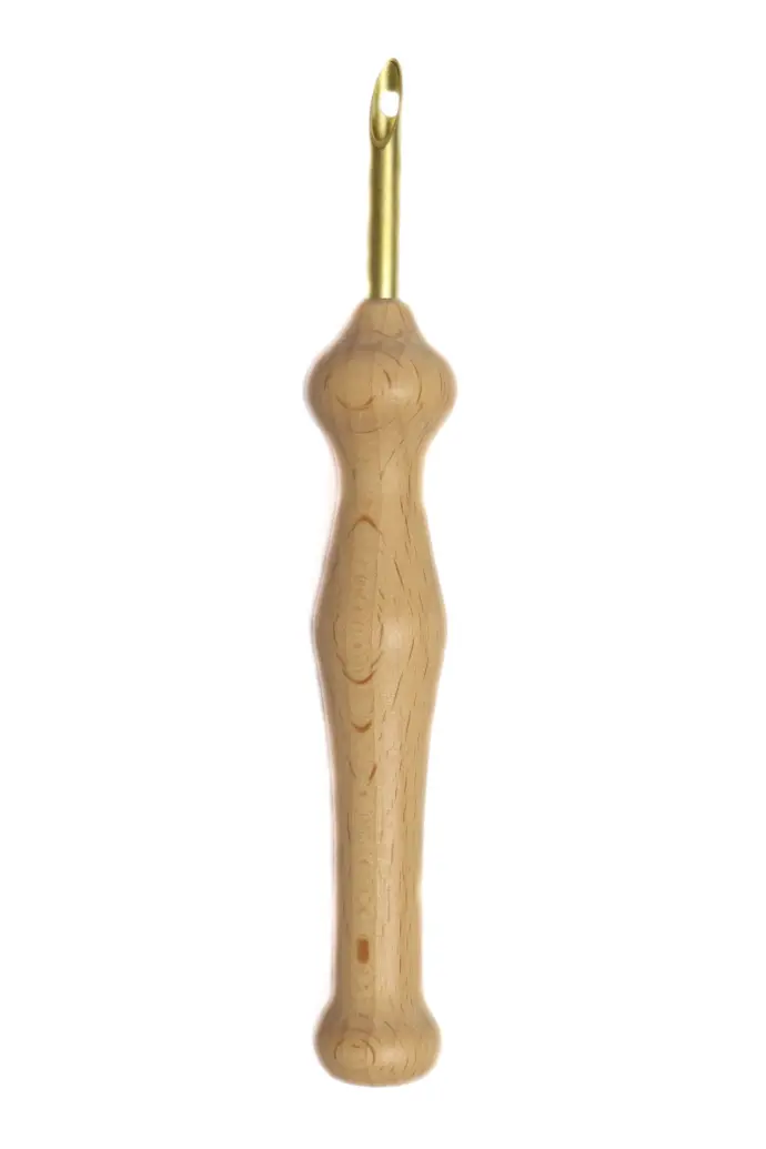 [PN008-4.8] WOOD HANDLE PUNCH NEEDLED 4.8MM INCL 2.75M