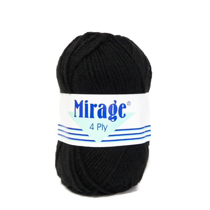 [8000017] BLACK 4PLY MIRAGE 25g