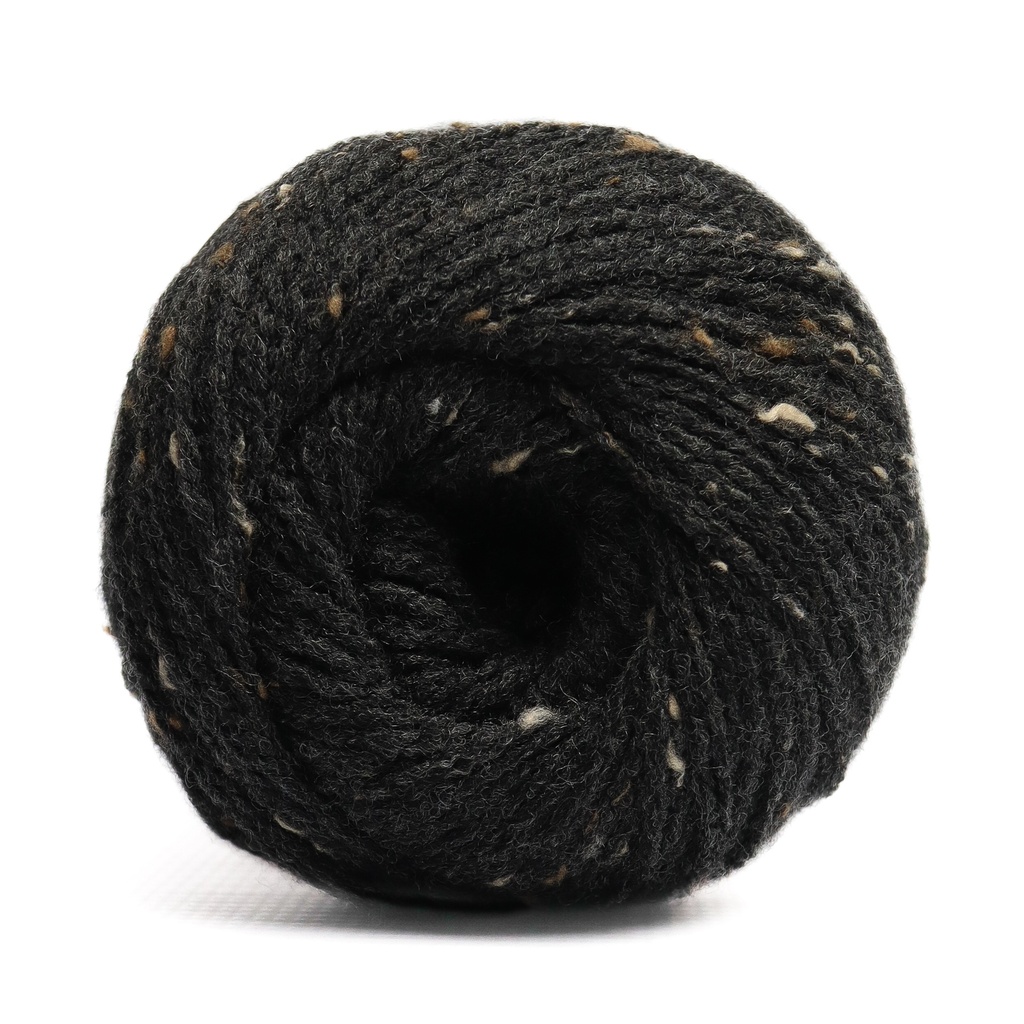 [6234017] BLACK CHUNKY KAROO TWEED 100g