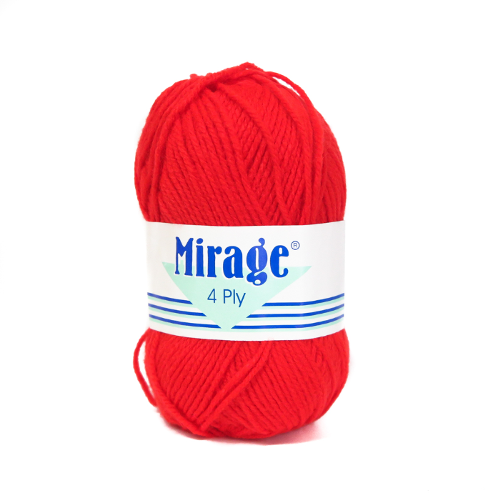 BRT RED 4PLY MIRAGE 25g