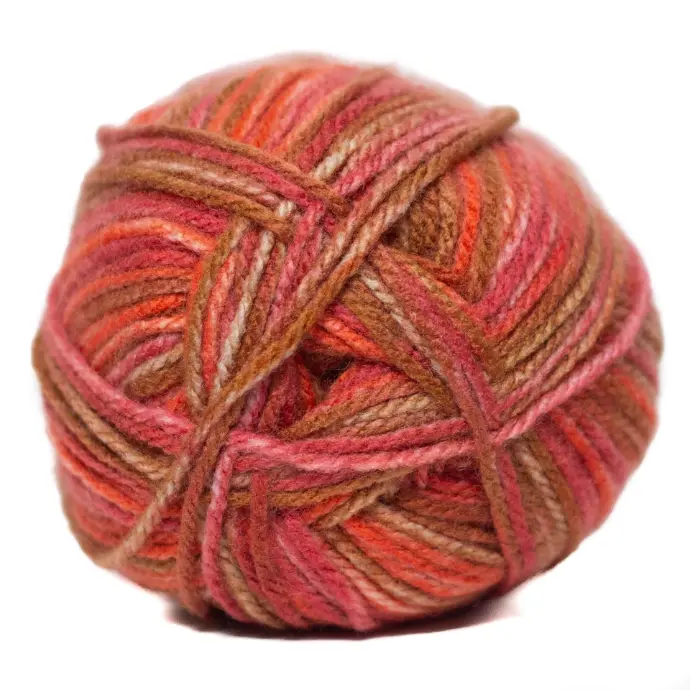 [9003220] ORANGE WOOD PRINT PULLSKEIN CHARITY 100g